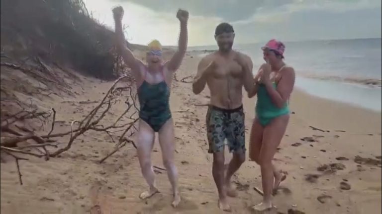 Woman completes Maui Nui challenge after more than 25 hours of swimming